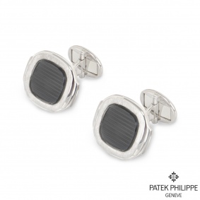Patek Philippe White Gold Nautilus Cufflinks 205.9057G-010